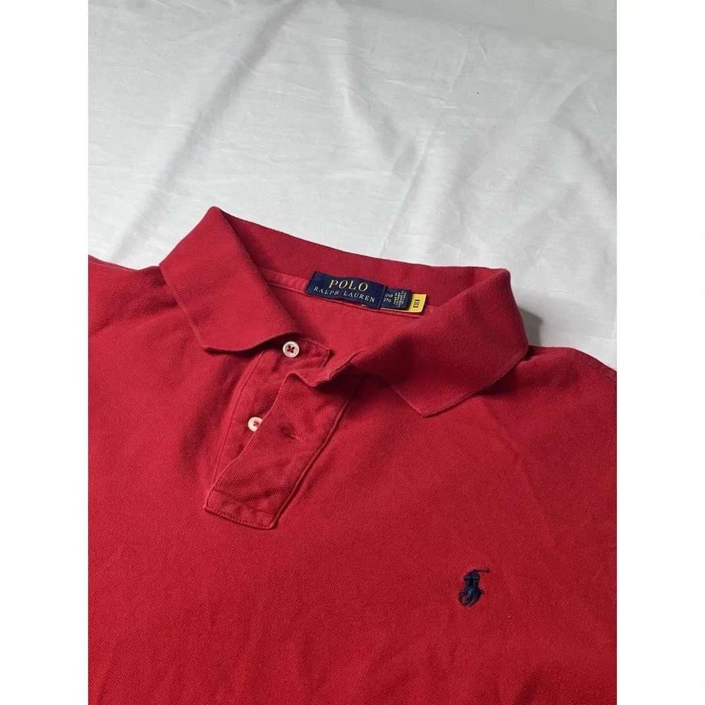 *Polo Ralph Lauren Mens Red Polo Shirt Size 2XB / 2TG Short Sleeve